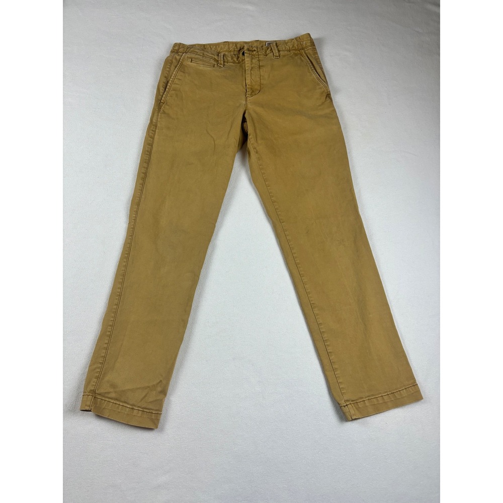 GAP Khakis Slim Fit Chino Pants Mens 31x30 Mustard Tan Casual Cotton